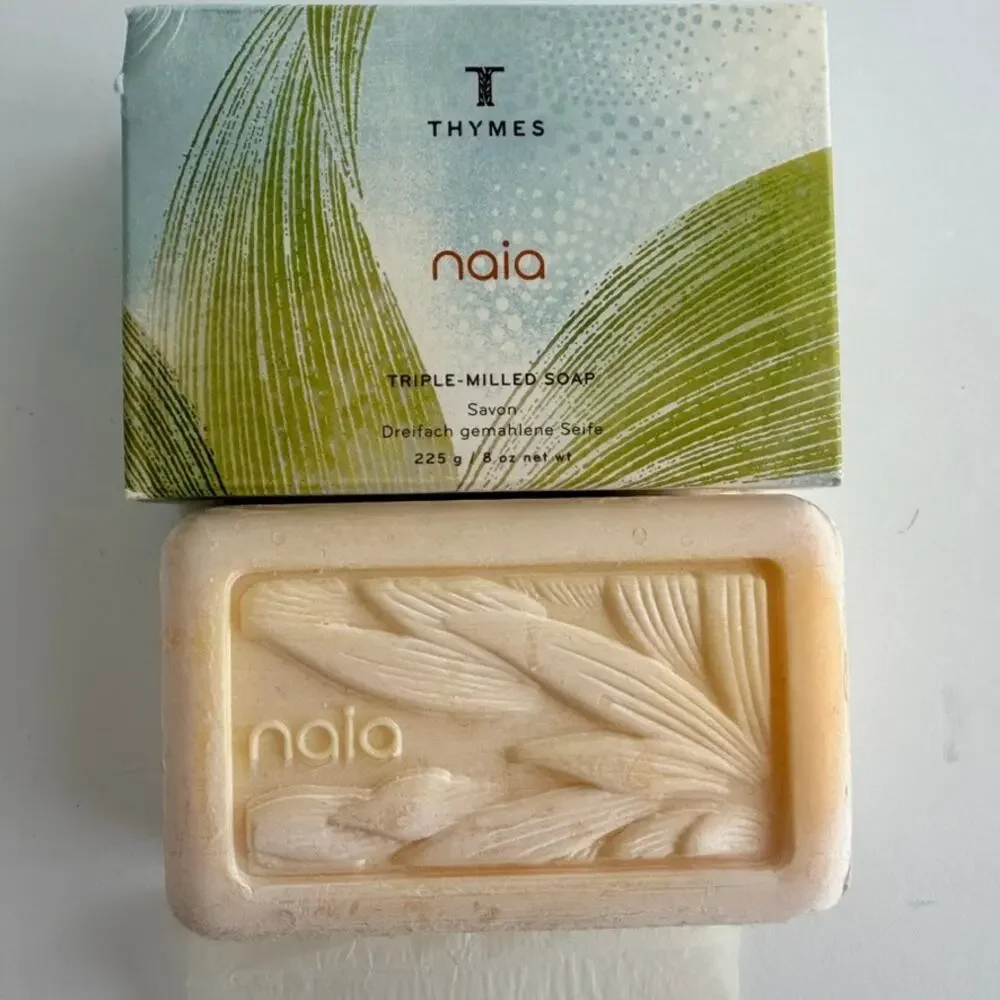 Thymes Naia Milled Bar Soap Water Lily Cyclamen NEW Discontinued 225g/8oz RARE